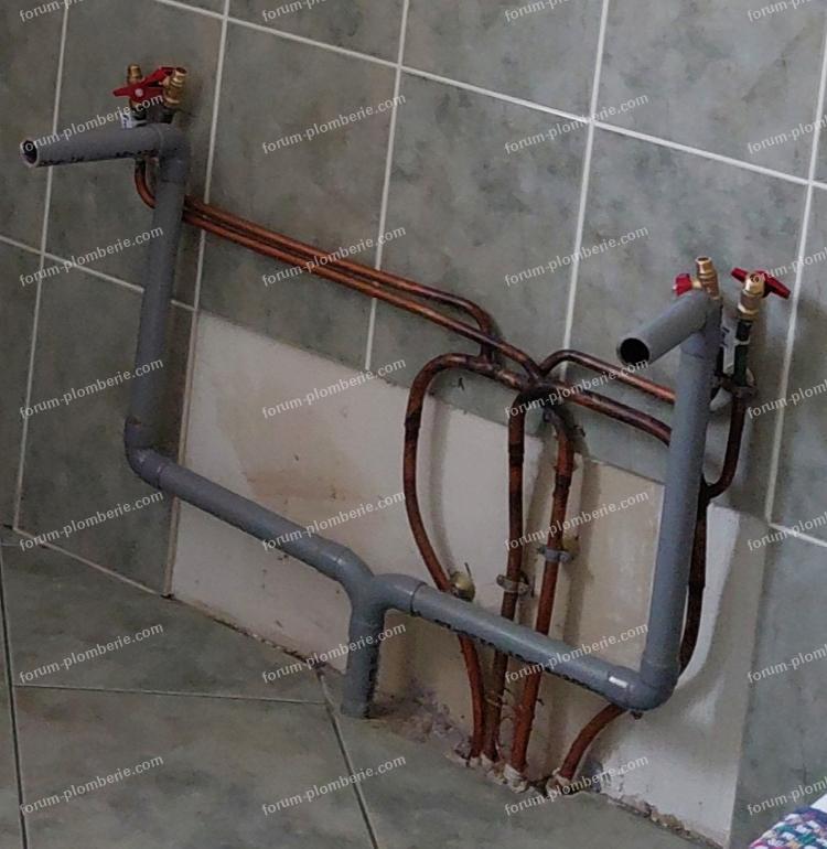 arrivées d'eau salle de bains