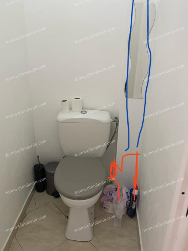 installer nouvelle évacuation WC