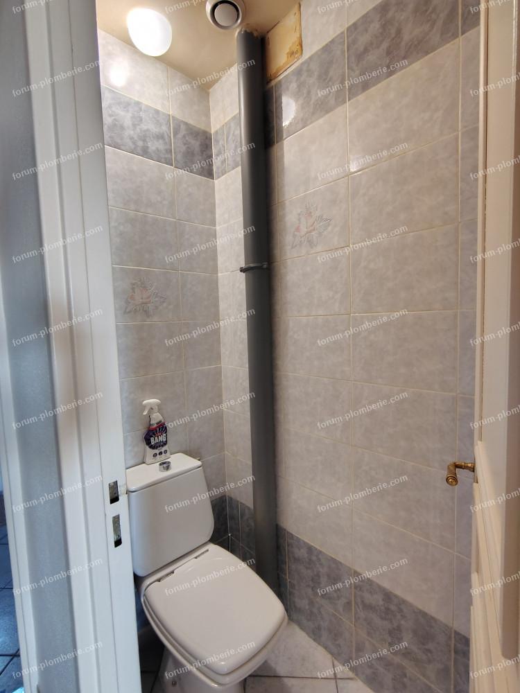 modification évent dans les toilettes