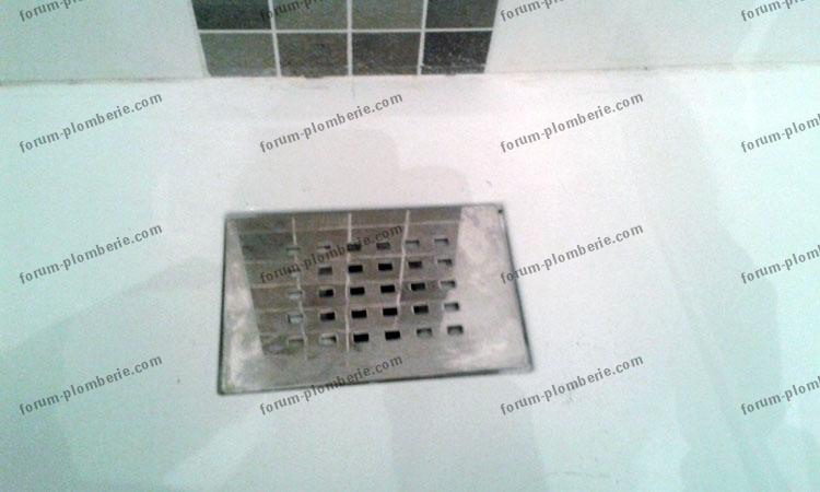 problème bonde de douche