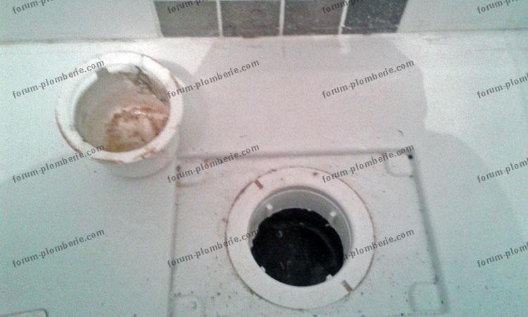 problème bonde de douche