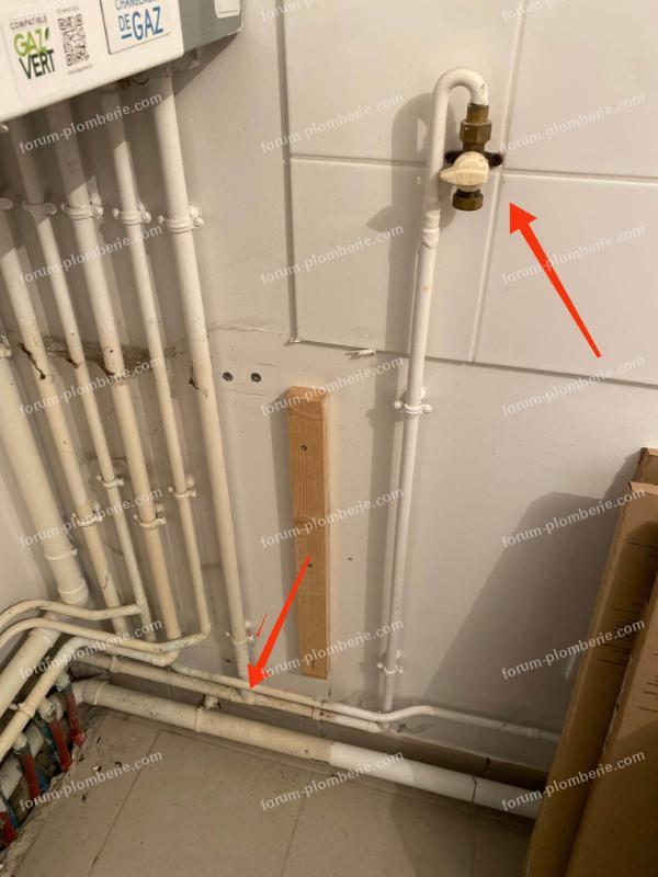 raccourcir arrivée gaz équipé d'un robinet Roai