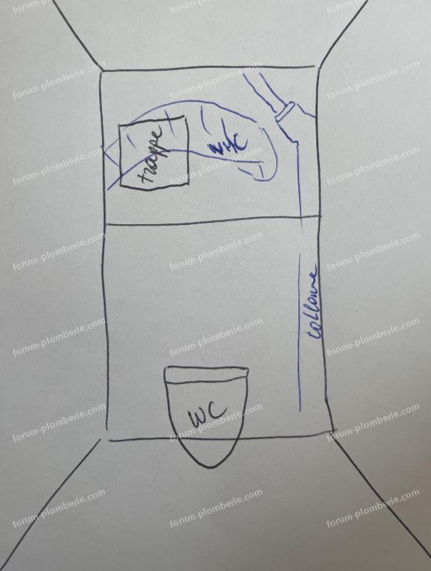 schéma nouvelle évacuation WC